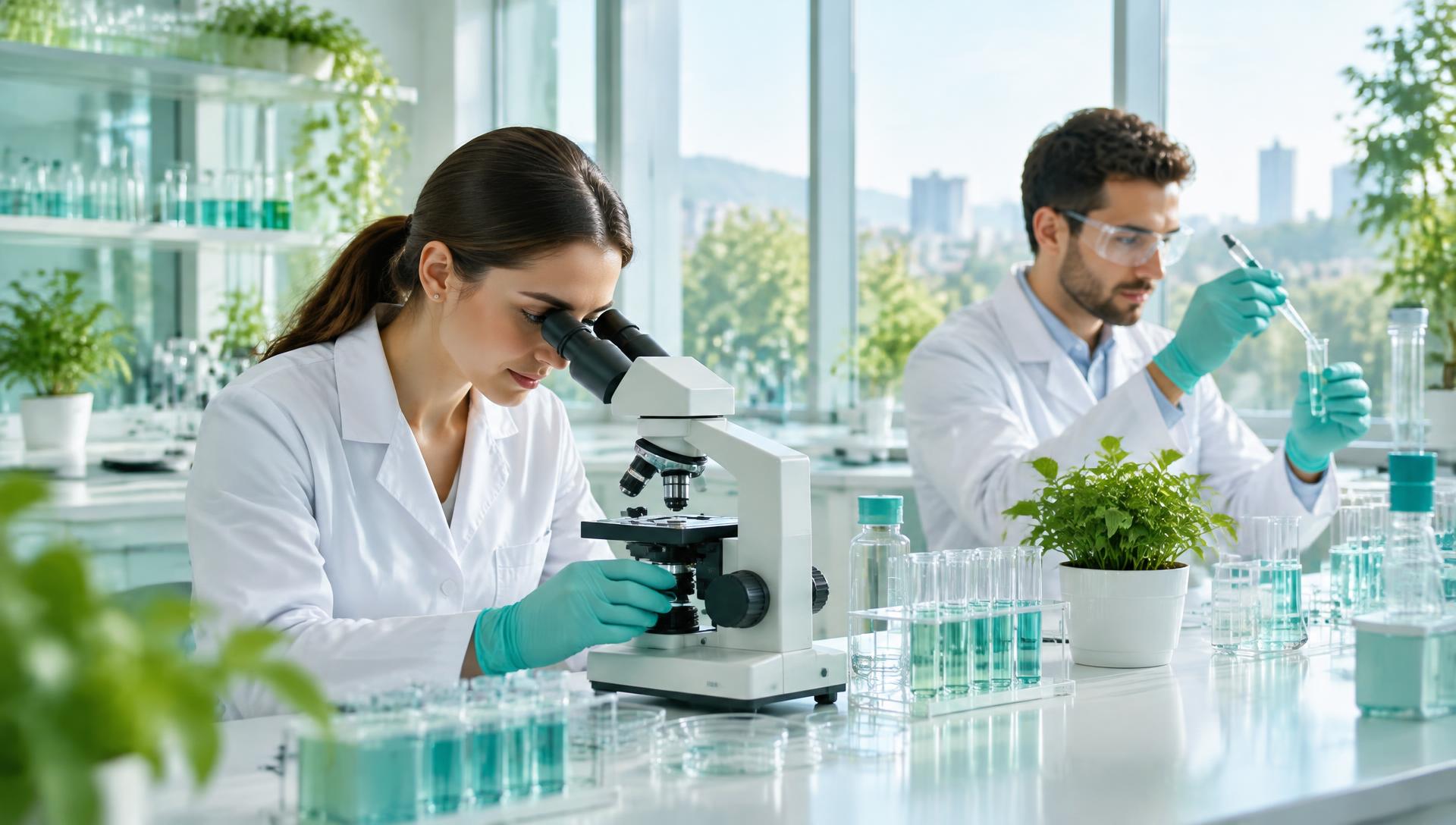 TruthaPharma scientists working in a modern laboratory